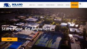 What Solano.edu website looked like in 2021 (3 years ago)