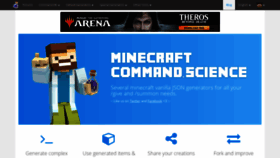 What Shop.minecraftcommand.science website looked like in 2021 (4 years ago)