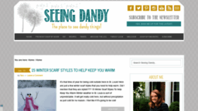What Seeingdandy.com website looked like in 2021 (3 years ago)