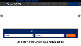 What Supergiros.com.co website looked like in 2021 (5 years ago)