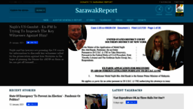What Sarawakreport.org website looked like in 2021 (3 years ago)
