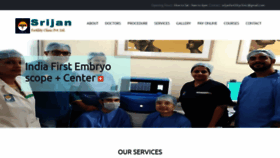 What Srijanfertilityclinic.com website looked like in 2021 (3 years ago)