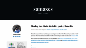 What Samaxes.com website looked like in 2021 (3 years ago)