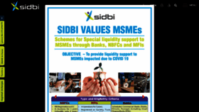 What Sidbi.in website looked like in 2021 (3 years ago)