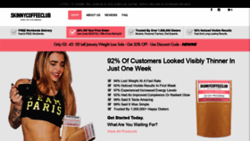 What Skinnycoffeeclub.com website looked like in 2021 (3 years ago)