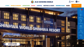 What Shinhwaworld.com website looked like in 2021 (3 years ago)