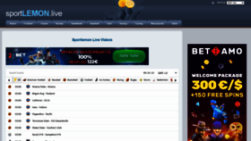 What Sportlemon.live website looked like in 2021 (4 years ago)