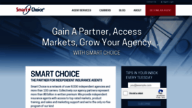What Smartchoiceagents.com website looked like in 2021 (3 years ago)