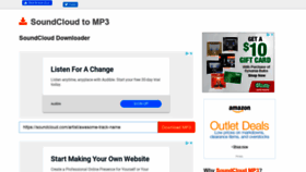 What Soundcloudmp3.org website looked like in 2021 (3 years ago)