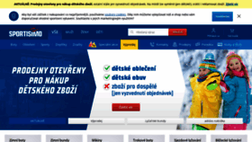 What Sportisimo.cz website looked like in 2021 (3 years ago)