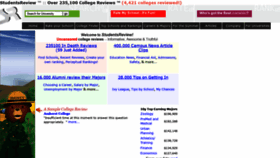 What Studentsreview.com website looked like in 2021 (3 years ago)