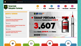 What Sumenepkab.go.id website looked like in 2021 (4 years ago)