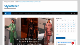 What Stylostreet.com website looked like in 2021 (4 years ago)