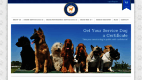 What Servicedogcertifications.org website looked like in 2021 (3 years ago)