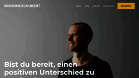 What Simonmcschubert.de website looked like in 2021 (3 years ago)