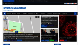 What Szeretleknagyszenas.hu website looked like in 2021 (3 years ago)