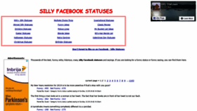 What Sillyfacebookstatuses.com website looked like in 2021 (3 years ago)