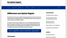 What Spicker-spicken.de website looked like in 2021 (3 years ago)