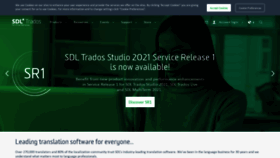 What Sdltrados.com website looked like in 2021 (3 years ago)