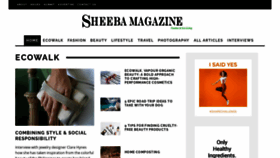 What Sheebamagazine.com website looked like in 2021 (3 years ago)