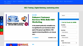 What Seotraining.online website looked like in 2021 (3 years ago)