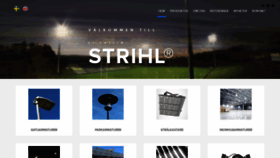 What Strihl.se website looked like in 2021 (3 years ago)