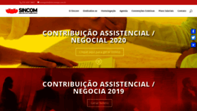 What Sincomeps.com.br website looked like in 2021 (3 years ago)
