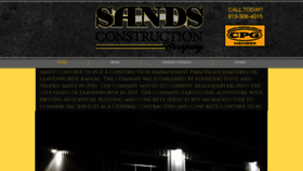 What Sandsconstructionlvn.com website looked like in 2021 (3 years ago)