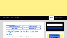 What Significadodesonhar.com website looked like in 2021 (3 years ago)