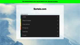 What Sorteio.com website looked like in 2021 (3 years ago)