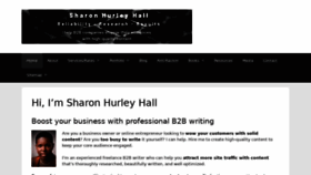 What Sharonhurleyhall.com website looked like in 2021 (3 years ago)