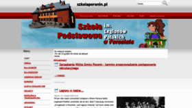 What Szkolaporonin.pl website looked like in 2021 (3 years ago)