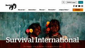 What Survivalinternational.de website looked like in 2021 (3 years ago)