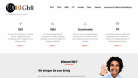 What Scubia.de website looked like in 2021 (3 years ago)