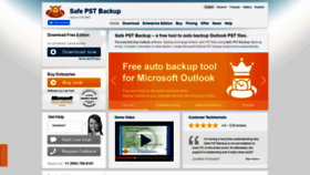 What Safepstbackup.com website looked like in 2021 (3 years ago)