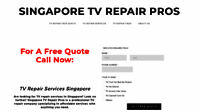 What Singaporetvrepairpro.com website looked like in 2021 (3 years ago)