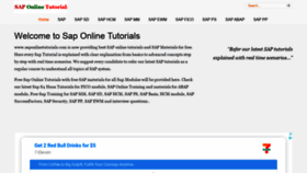 What Saponlinetutorials.com website looked like in 2021 (3 years ago)