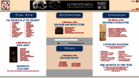 What Spanisharts.com website looked like in 2021 (3 years ago)