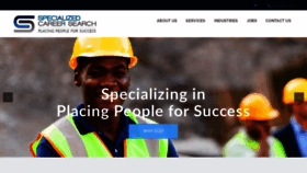What Specializedcareersearch.com website looked like in 2021 (3 years ago)