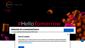 What Solutions.covestro.com website looked like in 2021 (3 years ago)