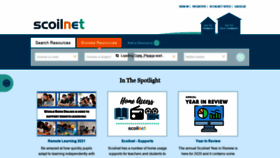 What Scoilnet.ie website looked like in 2021 (3 years ago)