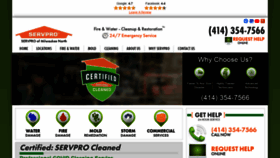 What Servpromilwaukeenorth.com website looked like in 2021 (3 years ago)