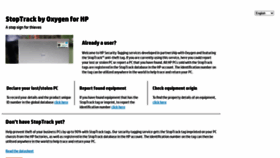 What Stoptrack4hp.com website looked like in 2021 (3 years ago)