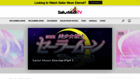 What Sailormoontv.com website looked like in 2021 (3 years ago)