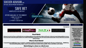 What Soccer-advisor.com website looked like in 2021 (3 years ago)