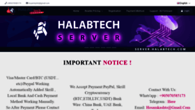 What Server.halabtech.com website looked like in 2021 (3 years ago)