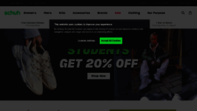 What Schuh.co.uk website looked like in 2021 (3 years ago)