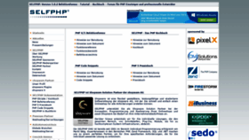 What Selfphp.de website looked like in 2021 (3 years ago)