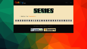 What Series.com website looked like in 2021 (3 years ago)