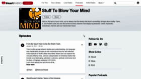 What Stufftoblowyourmind.com website looked like in 2021 (3 years ago)